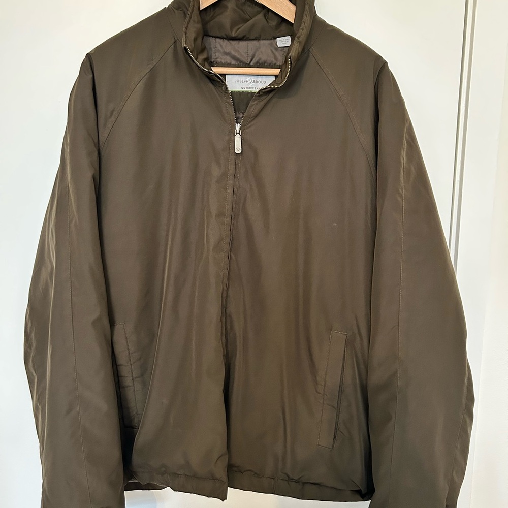 Joseph Abboud Men's Brown Windbreaker Jacket